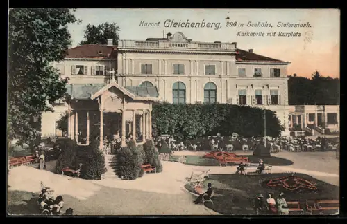 AK Gleichenberg /Steiermark, Kurkapelle mit Kurplatz