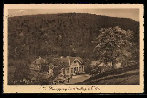 AK Hinterbrühl, Wassergspreng bei Mödling, Gasthaus am Waldrand