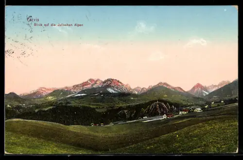 AK Tarvis, Blick auf die Julischen Alpen