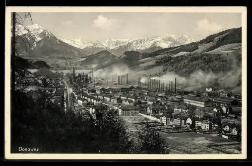 AK Donawitz, Industriepanorama mit Bergkulisse
