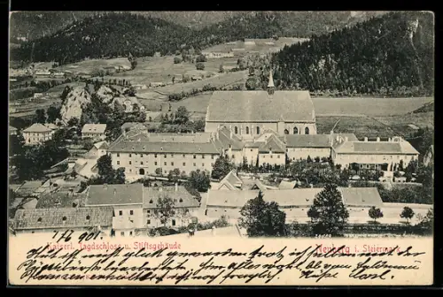 AK Neuberg i. Steiermark, Kaiserliches Jagdschloss und Stiftsgebäude