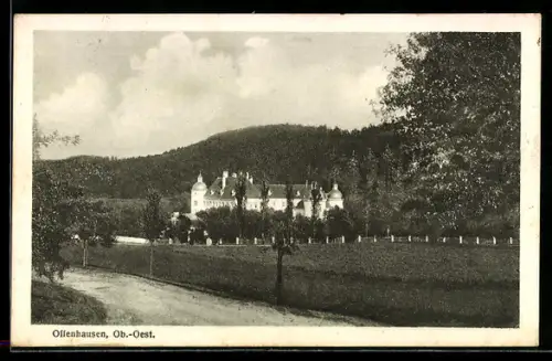 AK Offenhausen /Ob. Öst., Schloss am Waldrand