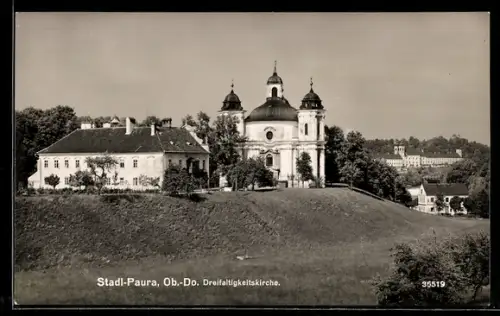 AK Stadl-Paura /Ob.-Do., Blick zur Dreifaltigkeitskirche