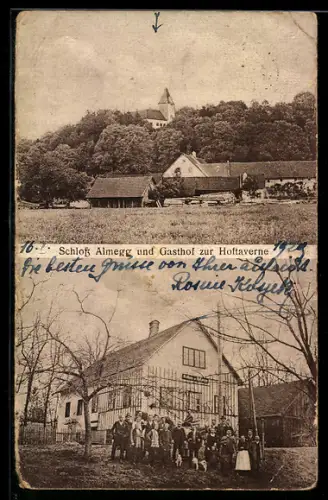 AK Steinerkirchen an der Traun, Schloss Almegg und Gasthof zur Hoftaverne