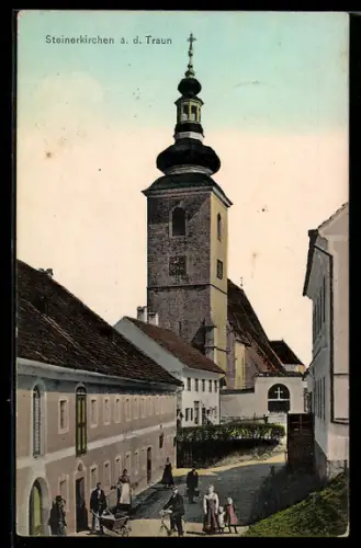AK Steinerkirchen a. d. Traun, Blick zur Kirche