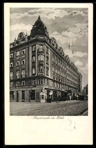 AK Wien, Hotel Sächsischer Hof, Taborstrasse 46a