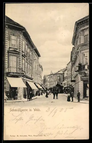 AK Wels, Blick in die Schmidtgasse