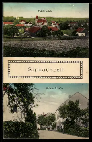 AK Sipbachzell, Totalansicht, Welser Strasse