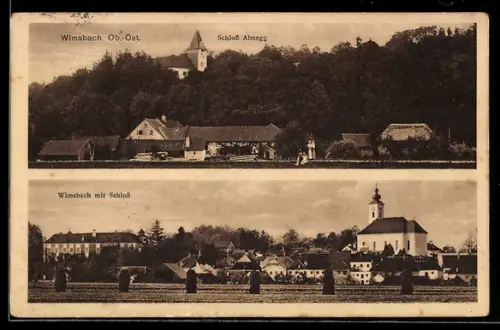 AK Wimsbach, Schloss Almegg und Gesamtansicht