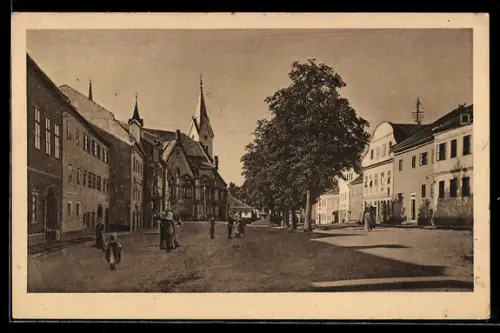 AK Aigen /Ob.-Oest., Oberer Marktplatz