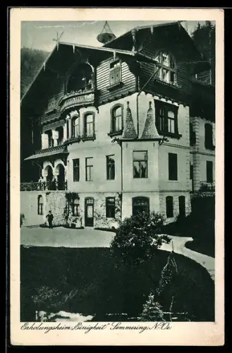 AK Semmering, Erholungsheim Einigkeit