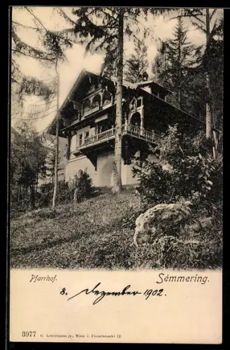 AK Semmering, Pfarrhof im Wald
