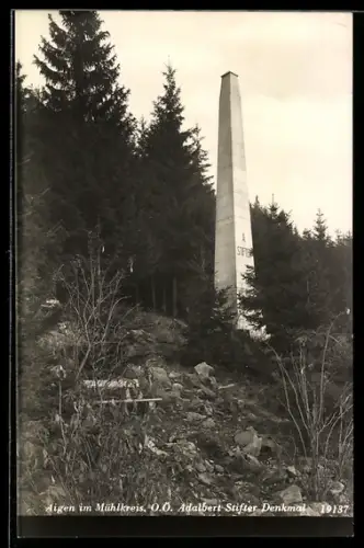 AK Aigen im Mühlkreis, Adalbert Stifter-Denkmal