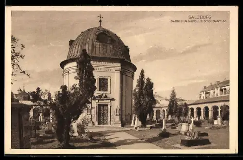 AK Salzburg, Gabriels Kapelle St. Sebastian