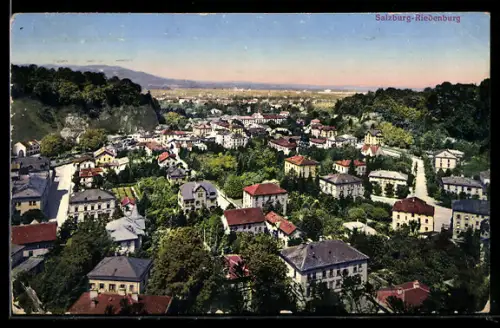 AK Salzburg, Riedenburg, Teilansicht mit Strassenpartie