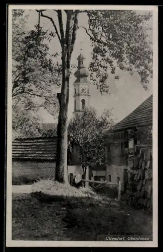 AK Uttendorf /Oberdonau, Teilansicht mit Kirche
