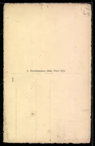 AK Innsbruck, Riebach Gasse mit Turm