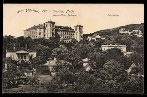 AK Bad Vöslau /N.-Oe., Grand-Hôtel Bellevue, Waldvillen