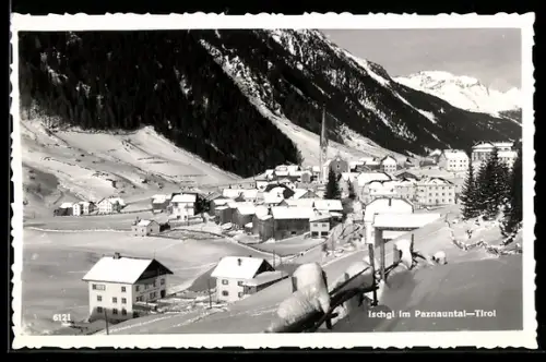 AK Ischgl im Paznauntal, Winterpanorama mit Kirche
