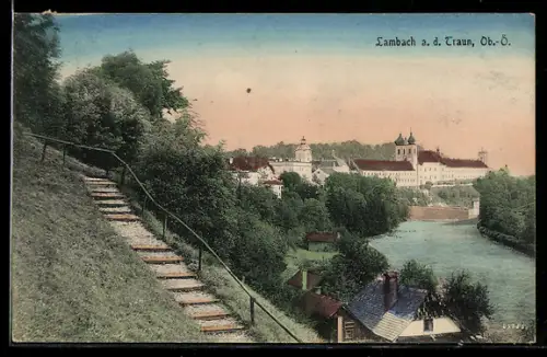 AK Lambach a. d. Traun, Stift und Traun