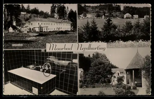AK Neydharting, Moorbad mit Kurhaus und Badeanlage