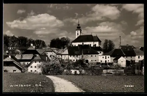 AK Wimsbach /O.Ö., Panorama mit Kirche