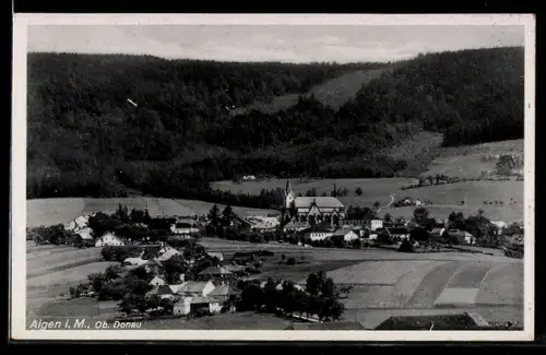 AK Aigen i. M., Dorfpanorama mit Kirche
