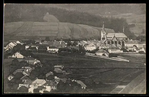 AK Aigen im Mühlkreis, Panorama mit Kirche