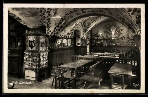 AK Lambach, Weinstube, Innenansicht