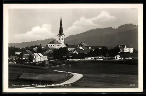 AK Ulrichsberg im Mühlviertel, Panorama mit Kirche