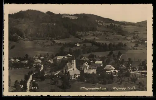 AK Weyregg /O.-Ö., Fliegeraufnahme