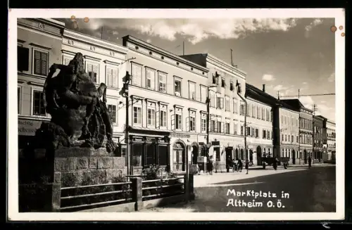 AK Altheim /O. Ö., Marktplatz