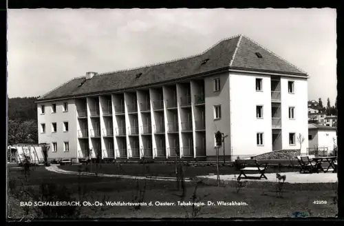 AK Bad Schallerbach /Ob.-Oe., Wohlfahrtsverein d. Oester. Tabakregie, Dr. Wlasakheim