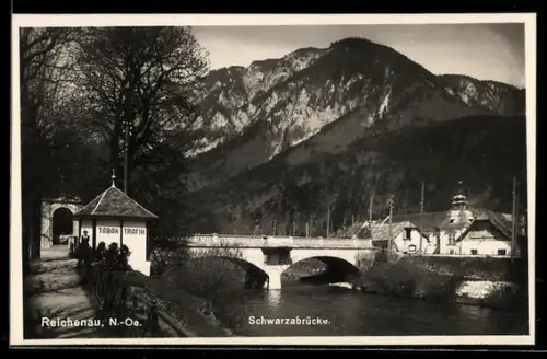 AK Reichenau /N.-Oe., Schwarzabrücke