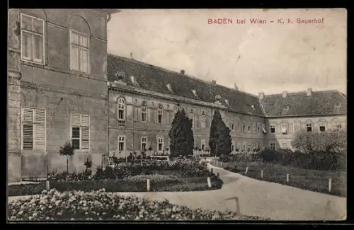 AK Baden bei Wien, K. k. Sauerhof