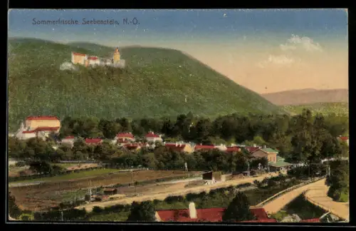 AK Seebenstein /N.-Ö., Totalansicht mit Schloss