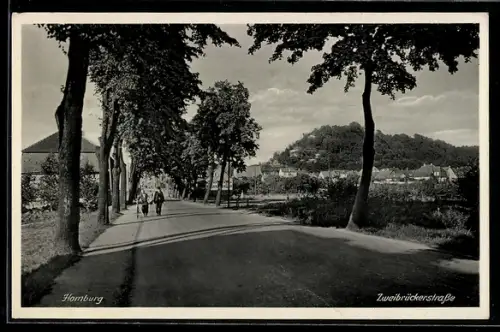 AK Homburg, Blick in die Zweibrückerstrasse