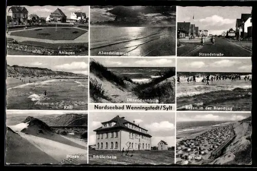 AK Wenningstedt /Sylt, Schülerheim, Anlagen, Dünen
