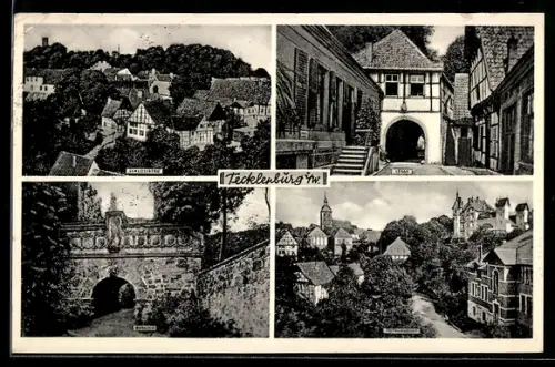 AK Tecklenburg i. W., Schlossberg, Burgtor, Legge