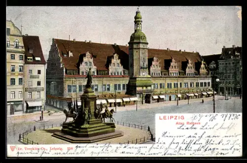 AK Leipzig, Blick auf das Alte Rathaus