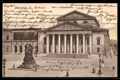 AK München, Hof- und Nationaltheater