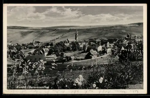 AK Oberwiesenthal, Teilansicht mit Kirche