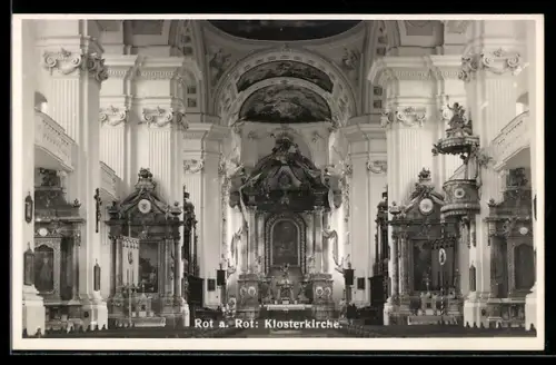 AK Rot a. Rot, Klosterkirche, Innenansicht