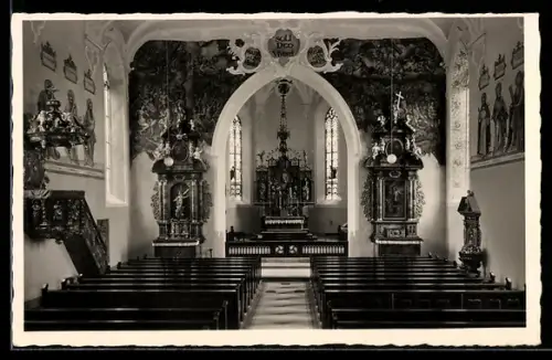 AK Hohentengen /Baden, Pfarrkirche, Innenansicht