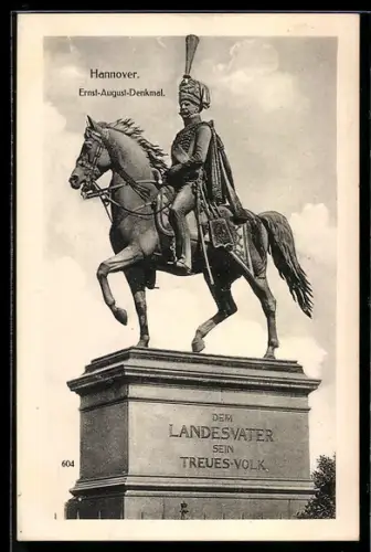 AK Hannover, Ernst-August-Denkmal