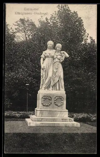 AK Hannover, Königinnen-Denkmal
