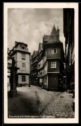 AK Alt-Frankfurt, Goldhutgasse (Fünffingergeck)