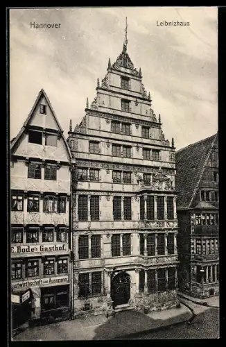 AK Hannover, Leibnizhaus, Bode`s Gasthof