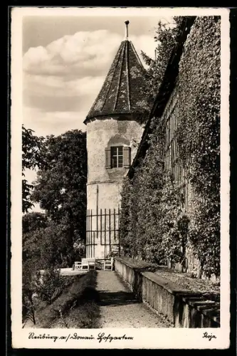 AK Neuburg a. /Donau, Hofgarten, Turm
