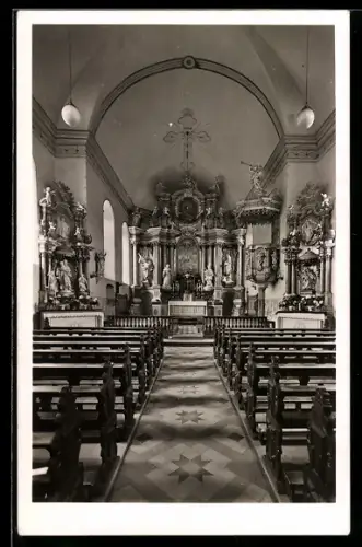 AK Frickhofen, Katholische Pfarrkirche Innenansicht